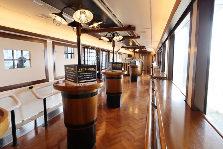 JR東日本の観光列車「越乃Shu＊Kura」イベントスペース