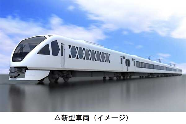 東武N100系のイメージ（東武鉄道ニュースリリースより）