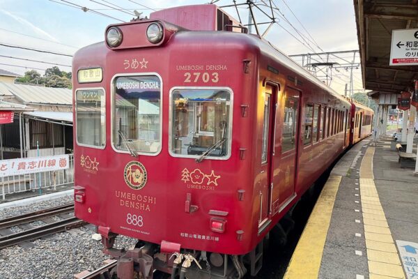 和歌山電鐵の観光列車「うめ星電車」