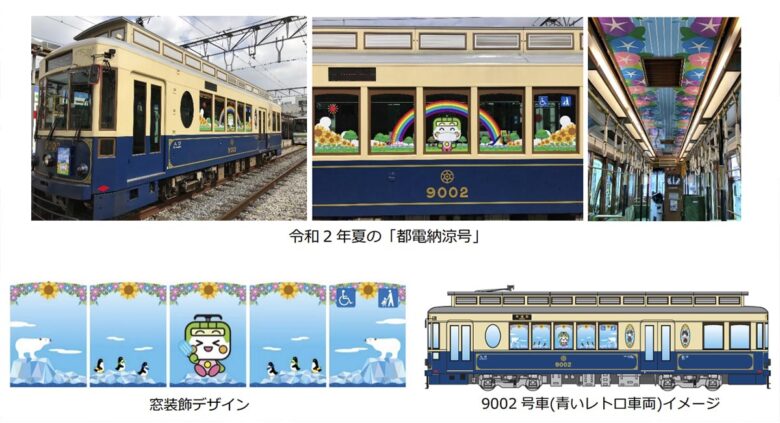 「都電納涼号」イメージ（東京都交通局ニュースリリースより）