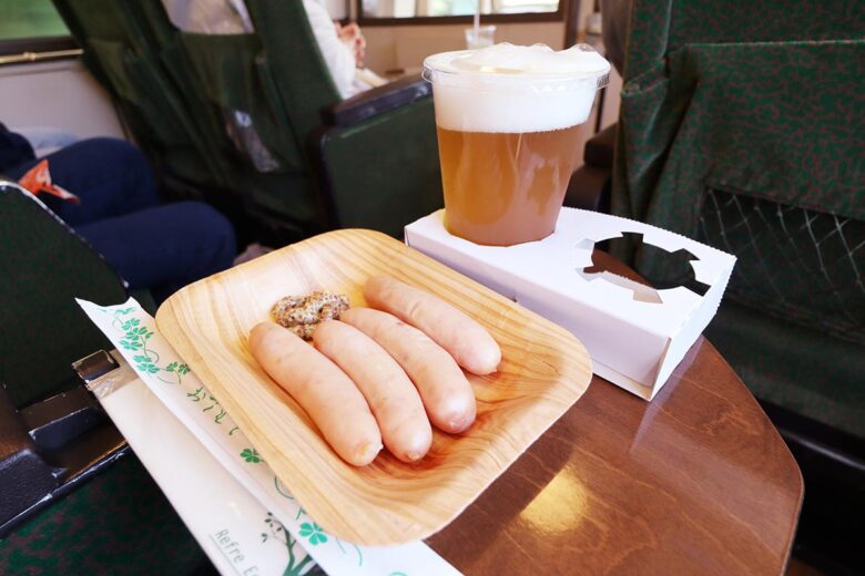 JR九州の観光列車「ゆふいんの森」ビュッフェメニューの一例