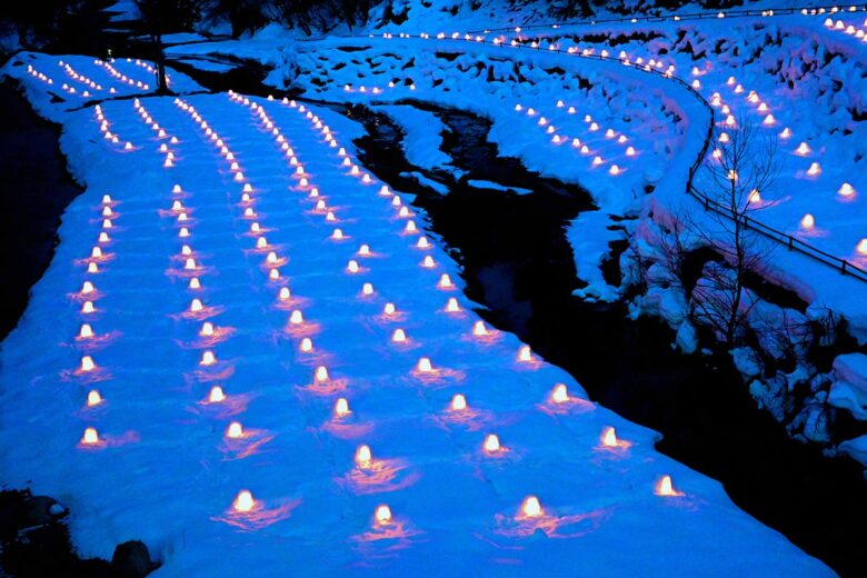 湯西川温泉の「かまくら祭」