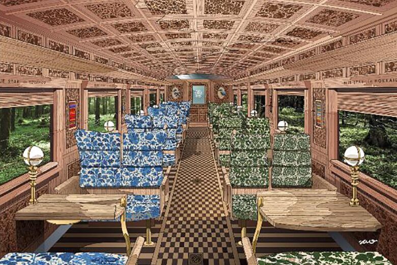 観光列車「青い星」車内イメージ（画像：JR北海道）