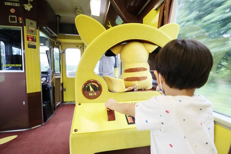 JR東日本の観光列車「POKÉMON with YOU トレイン」模擬運転台