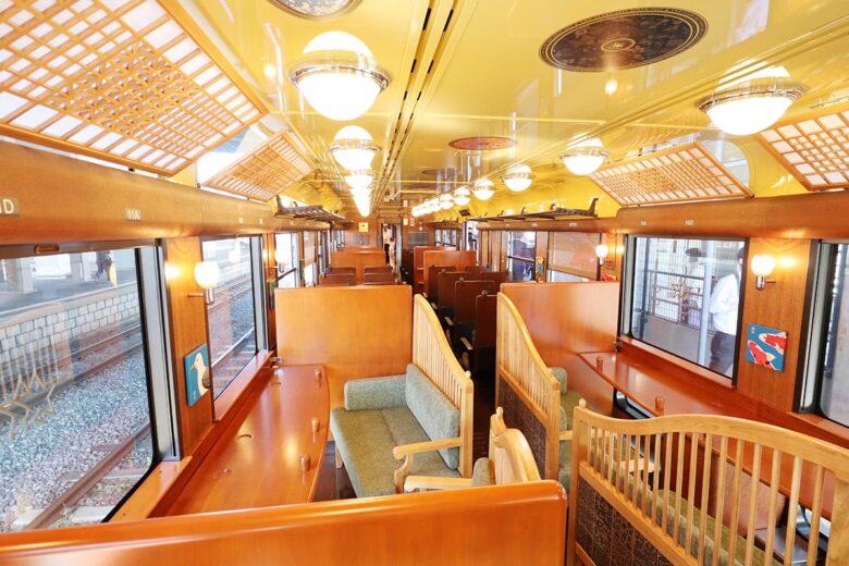 JR九州の観光列車「ふたつ星4047」3号車
