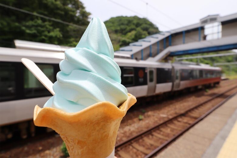 道の駅 笹川流れで購入できる「日本海ソフトクリーム」