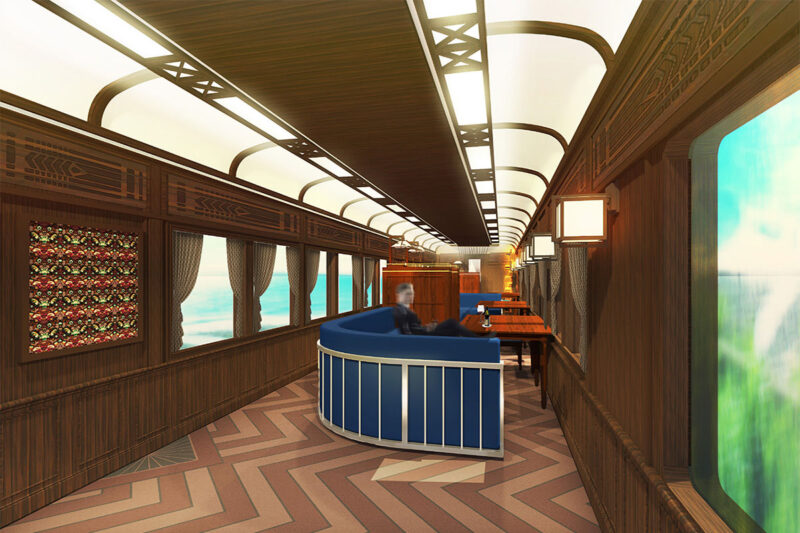 難波~極楽橋間を結ぶ新観光列車のイメージ(画像:南海電鉄)