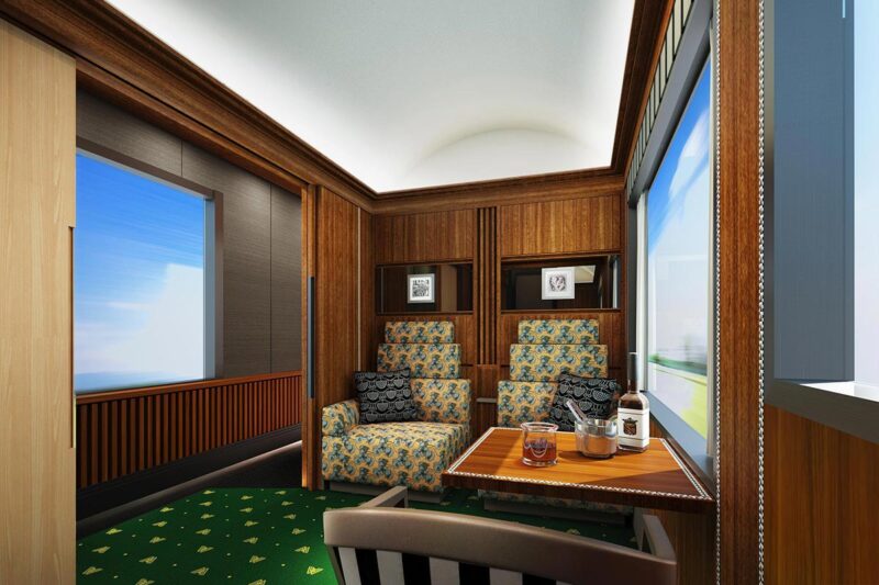 豪華寝台列車「TWILIGHT EXPRESS 瑞風」の「ロイヤルツイン」イメージ(画像:JR西日本)