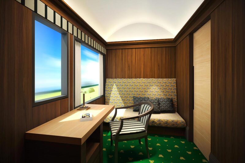 豪華寝台列車「TWILIGHT EXPRESS 瑞風」の「ロイヤルシングル」イメージ(画像:JR西日本)