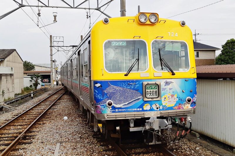 上毛電鉄の観光列車「デコトレイン(水族館電車)」